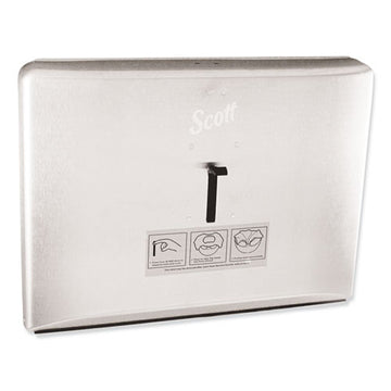 Scott® Personal Seat Cover Dispenser, 16.6 X 2.5 X 12.3, Stainless Steel freeshipping - TVN Wholesale